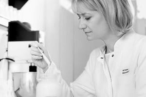 Female scientist in laboratory