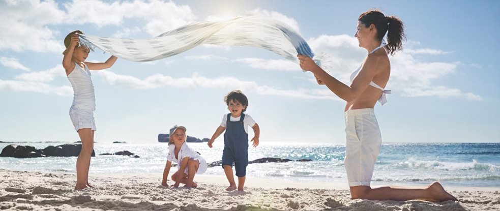 Skin and sun: UV rays on skin